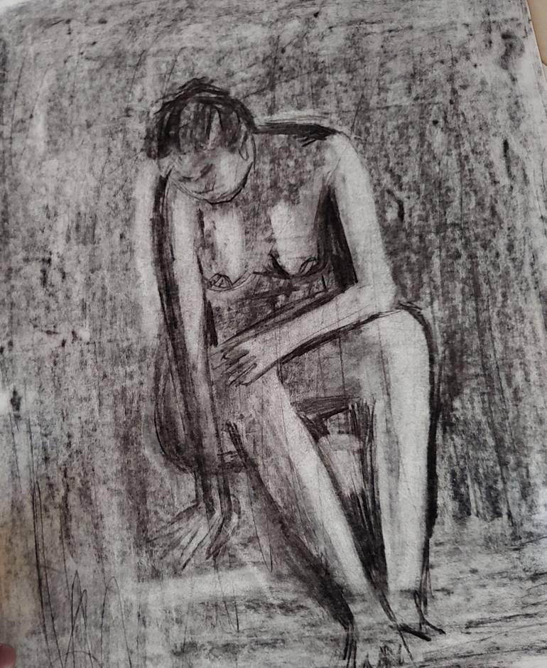 Original Body Drawing by Jozefa Mlekuz