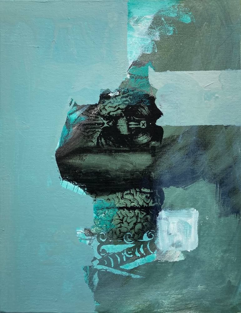 Original Pop Culture/Celebrity Painting by Jerry Chaval | Contemporary Art on Canvas | the little brain (27 x 35 cm)