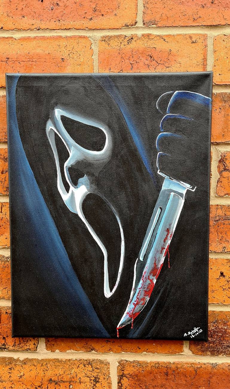 Ghost Face Painting by Stuart Springthorpe Saatchi Art