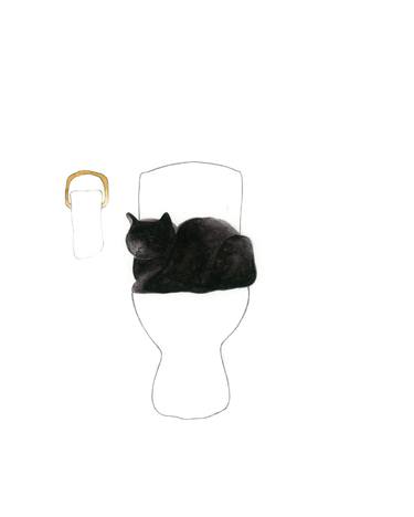 Cat On Toilet thumb