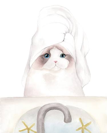 Towel Turban Cat thumb