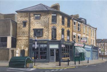 Original Realism Cities Painting by S M Patrick