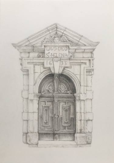 Original Realism Architecture Drawings by S M Patrick