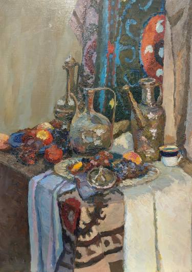 Original Impressionism Food & Drink Paintings by Ekaterina Tomilovskaya