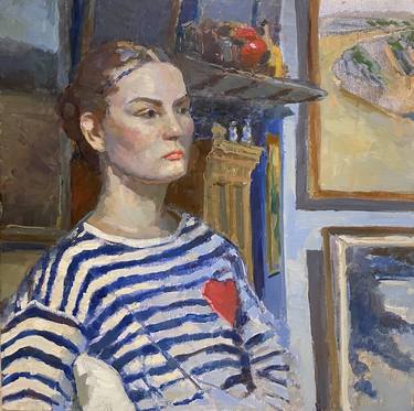 Print of Impressionism Portrait Paintings by Ekaterina Tomilovskaya