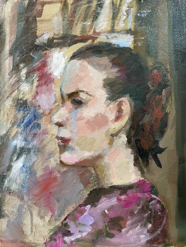 Print of Impressionism Portrait Paintings by Ekaterina Tomilovskaya