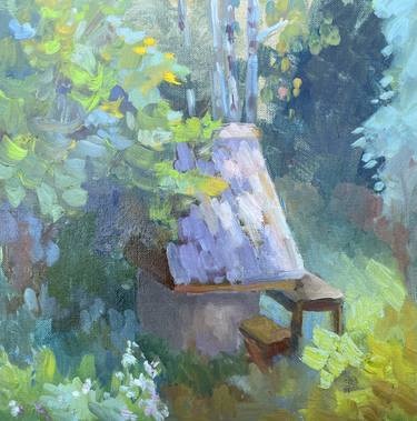 Original Impressionism Garden Paintings by Ekaterina Tomilovskaya