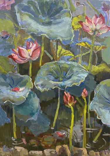 Original Impressionism Floral Paintings by Ekaterina Tomilovskaya