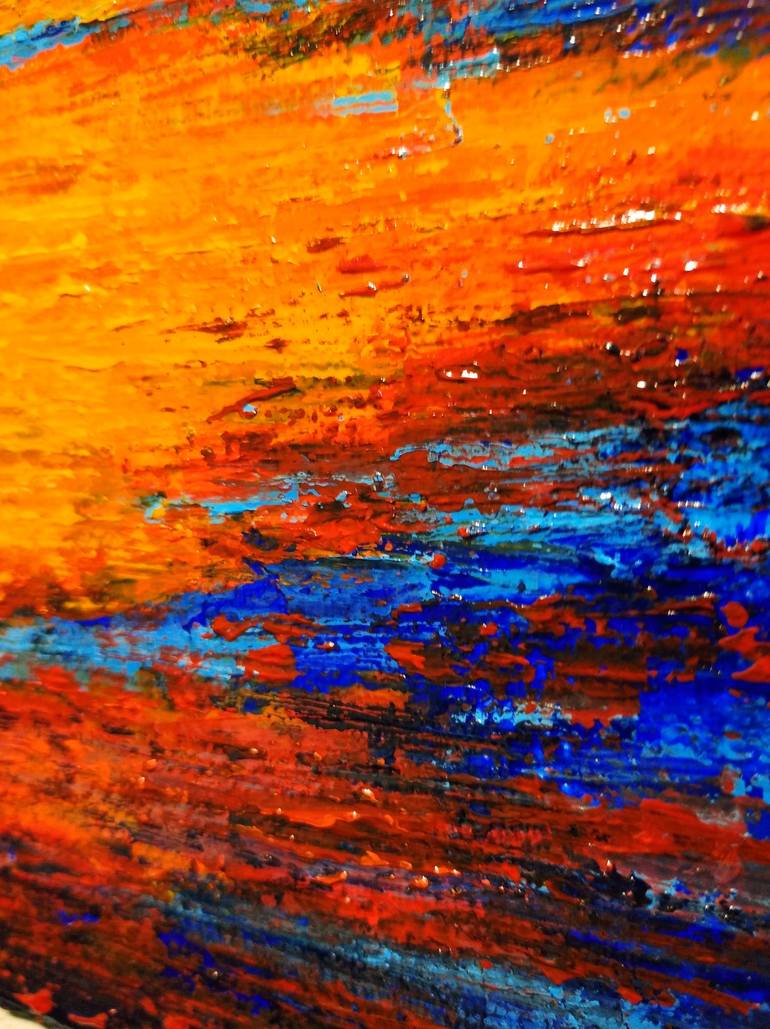 Original Abstract Expressionism Landscape Painting by vitaliy kaschey