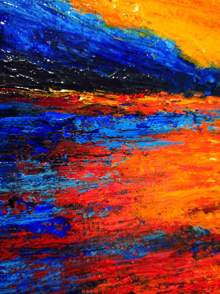 Original Abstract Expressionism Landscape Painting by vitaliy kaschey