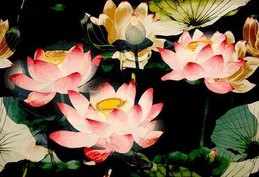 Print of Fine Art Floral Digital by Viktor Levchenko