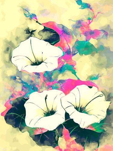 Print of Fine Art Floral Digital by Viktor Levchenko