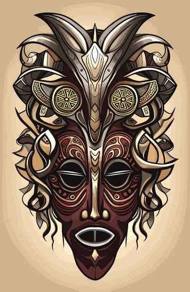 African Sorcerer Mask-3 thumb