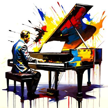Print of Music Digital by Viktor Levchenko