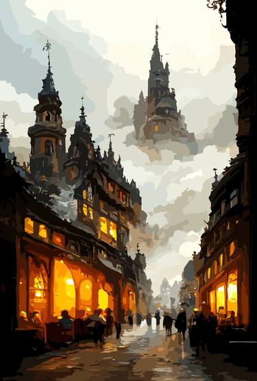 Print of Fine Art Cities Digital by Viktor Levchenko