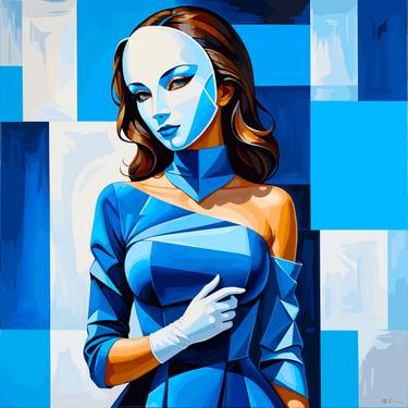 Print of Cubism Women Digital by Viktor Levchenko