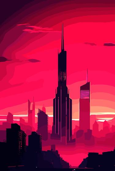 Print of Conceptual Cities Digital by Viktor Levchenko