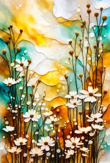 Print of Floral Digital by Viktor Levchenko