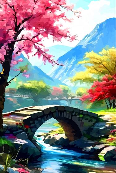 Print of Illustration Landscape Digital by Viktor Levchenko