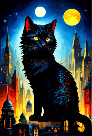 Print of Conceptual Cats Digital by Viktor Levchenko