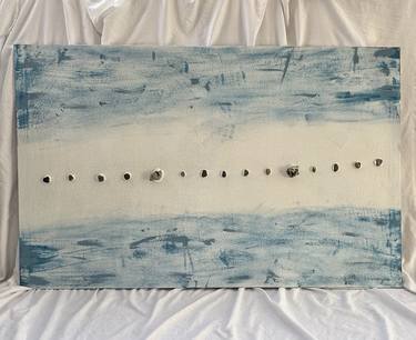 Original Abstract Beach Mixed Media by Nelly Doig