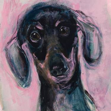 Print of Expressionism Dogs Paintings by Lynn Young