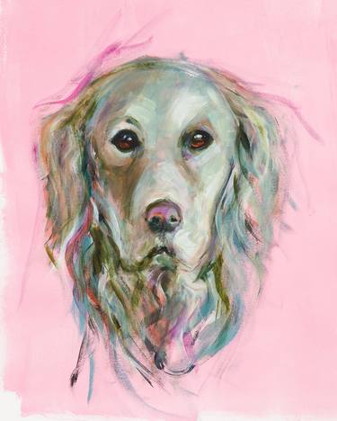 Original Expressionism Dogs Paintings by Lynn Young