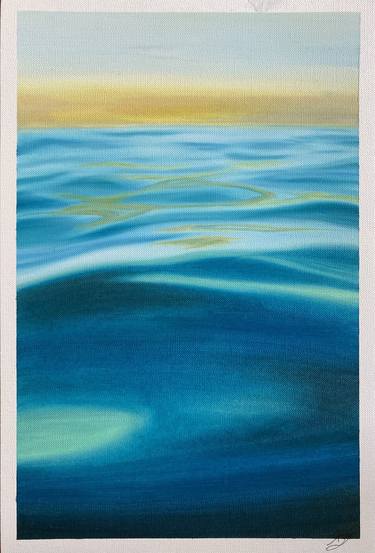 Print of Realism Seascape Paintings by Buse Özdemir