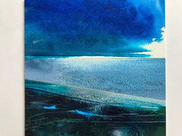 Original Abstract Seascape Mixed Media by Andrew Clarke