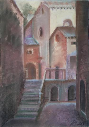 Print of Fine Art Architecture Paintings by ROUMIANA SEKOULOVA