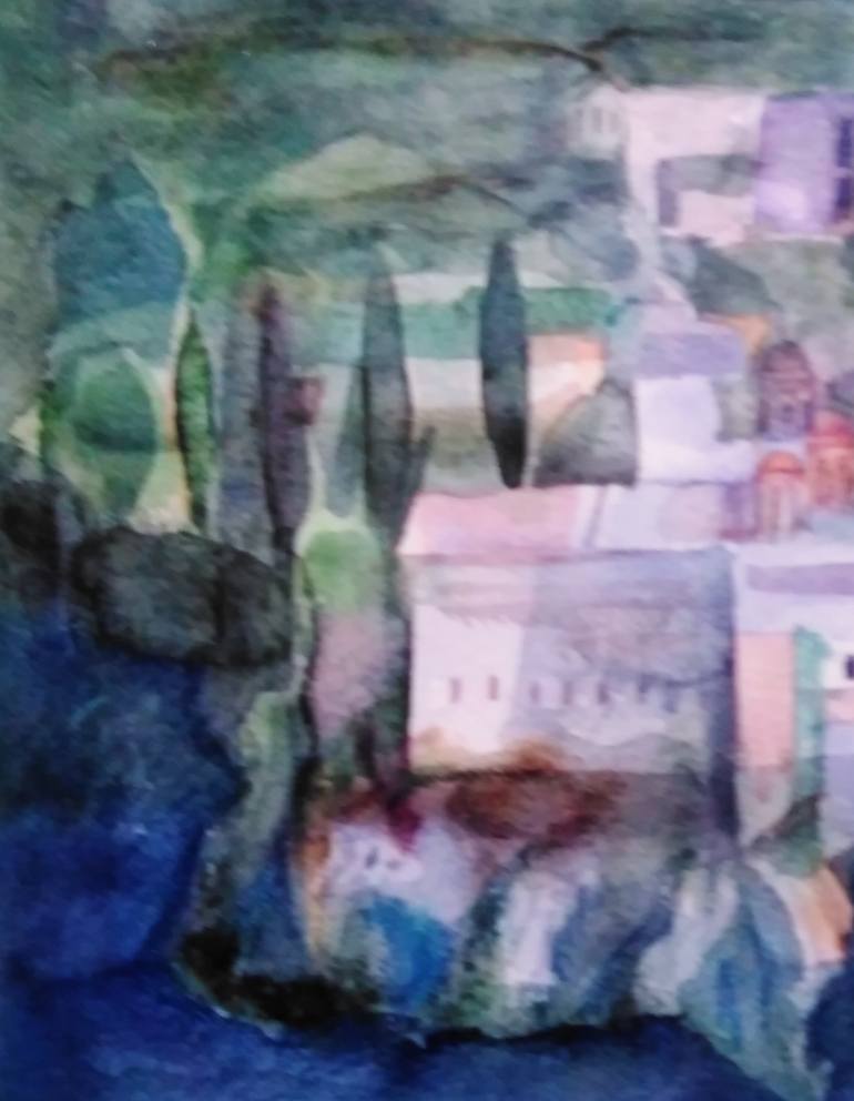 Original Other Landscape Painting by Roumiana Sekoulova