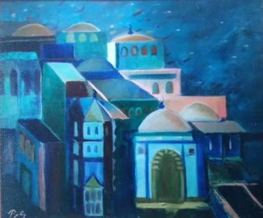 Original Fine Art Architecture Paintings by ROUMIANA SEKOULOVA