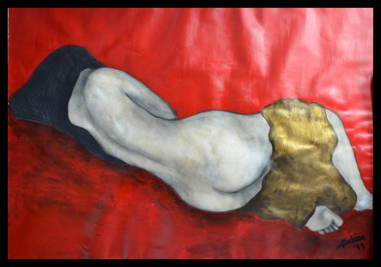 Original Contemporary Body Painting by Kurbina Collaku