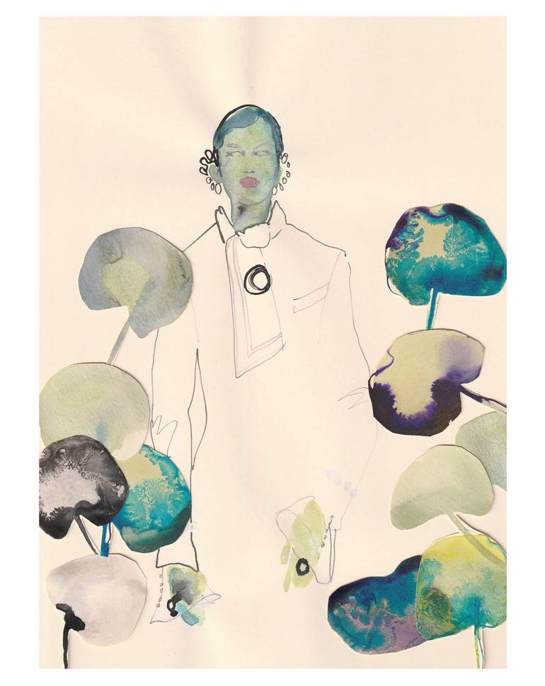 Original Men Painting by Michelle Pam  Illustration Art on Paper  Youth