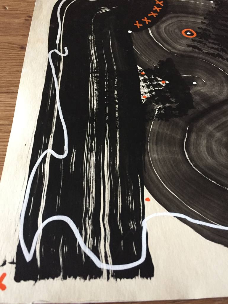 Original Abstract Drawing by Maksym Skvortsov