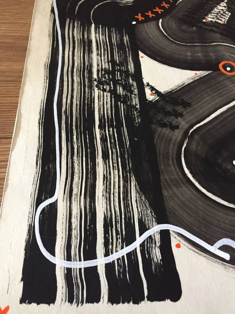 Original Abstract Drawing by Maksym Skvortsov