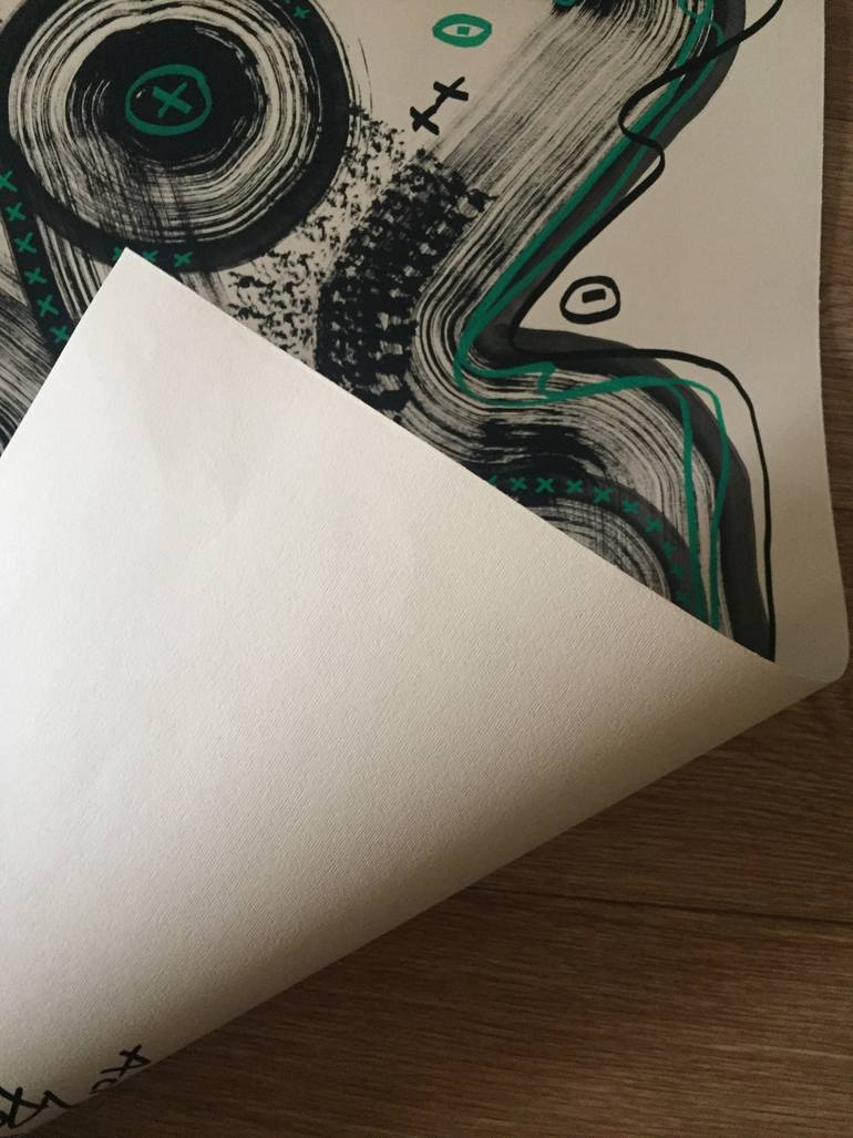 Original Abstract Drawing by Maksym Skvortsov