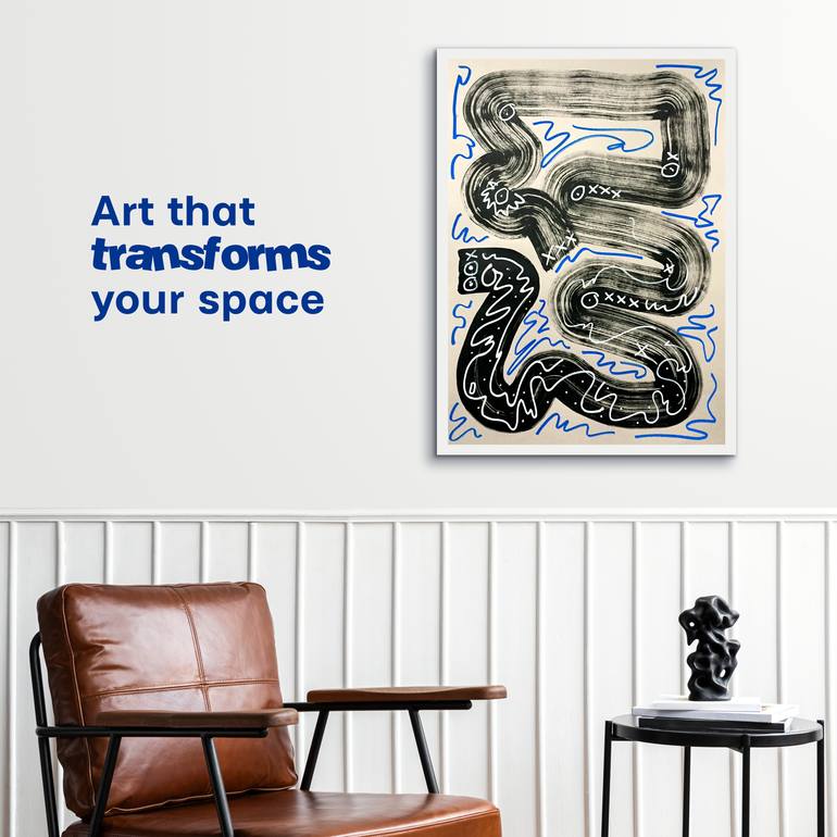 Original Abstract Drawing by Maksym Skvortsov