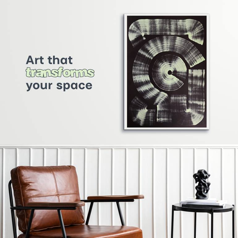 Original Contemporary Abstract Drawing by Maksym Skvortsov