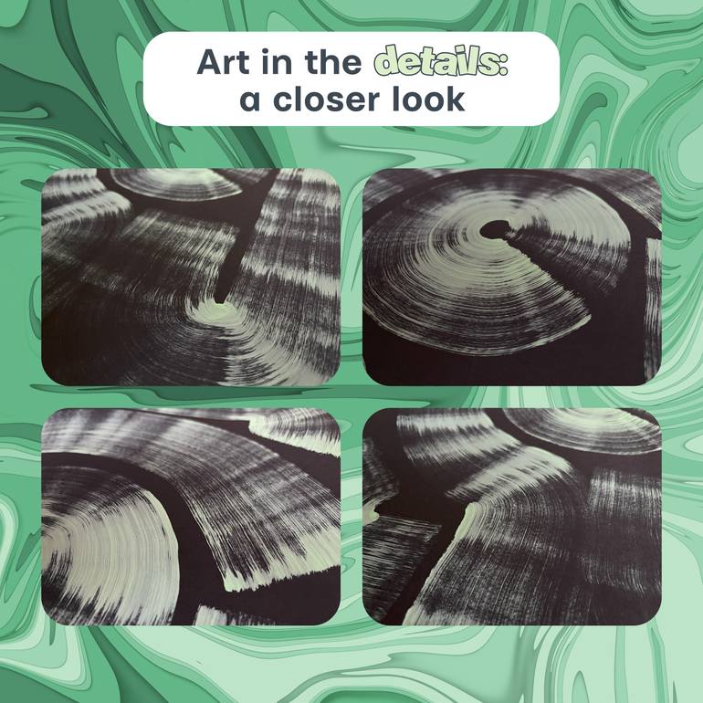 Original Contemporary Abstract Drawing by Maksym Skvortsov