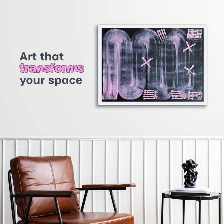 Original Contemporary Abstract Drawing by Maksym Skvortsov
