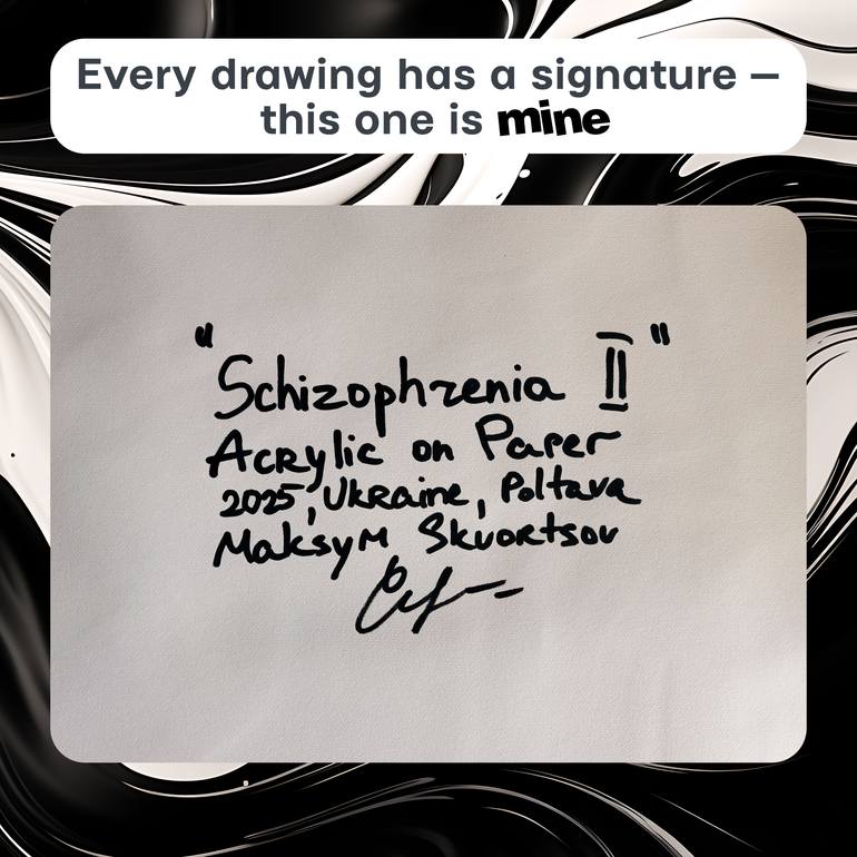 Original Abstract Drawing by Maksym Skvortsov