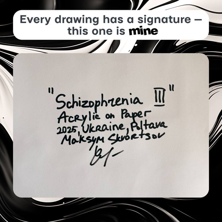Original Abstract Drawing by Maksym Skvortsov