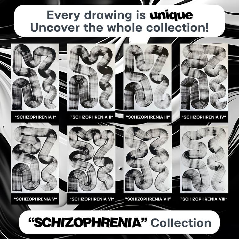 Original Abstract Drawing by Maksym Skvortsov