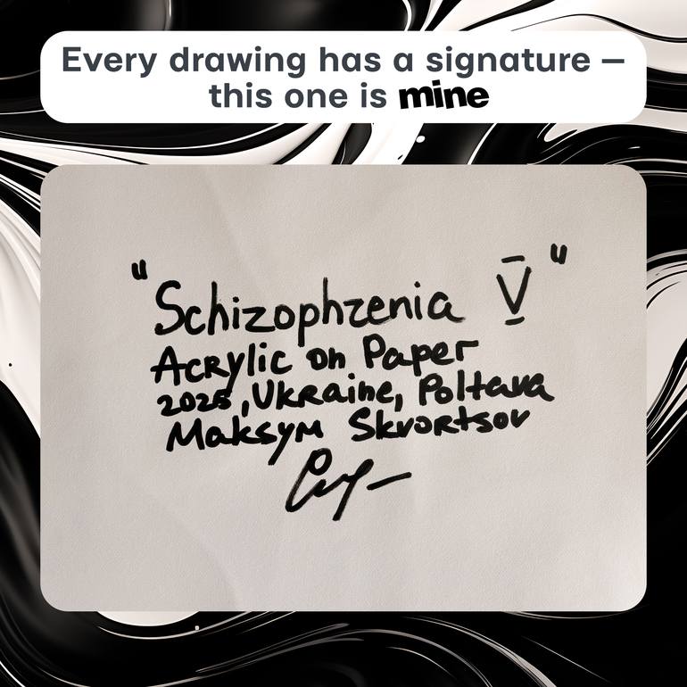Original Abstract Drawing by Maksym Skvortsov