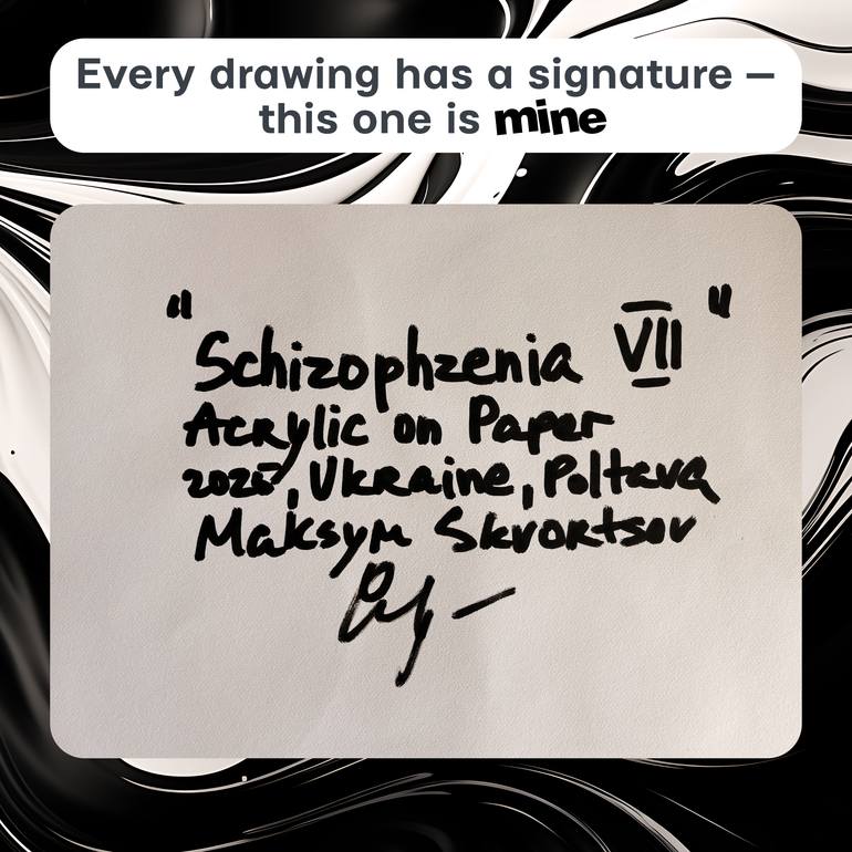 Original Abstract Drawing by Maksym Skvortsov
