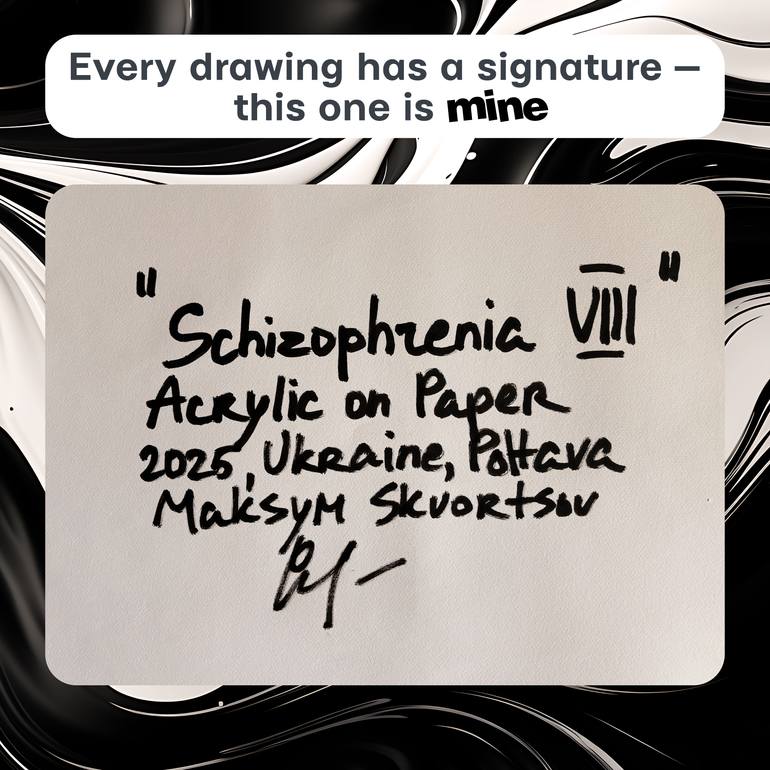 Original Abstract Drawing by Maksym Skvortsov