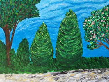 "The Two Cypresses" thumb