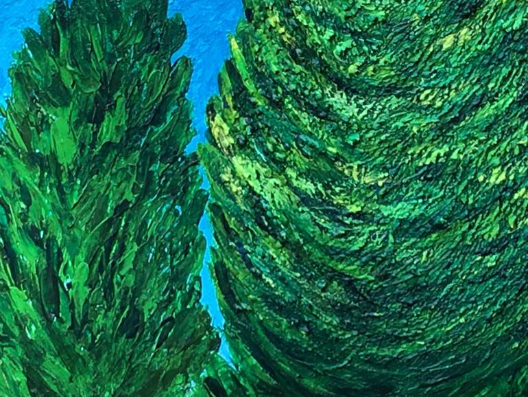 Original Expressionism Landscape Painting by Elisaveta Dobreva