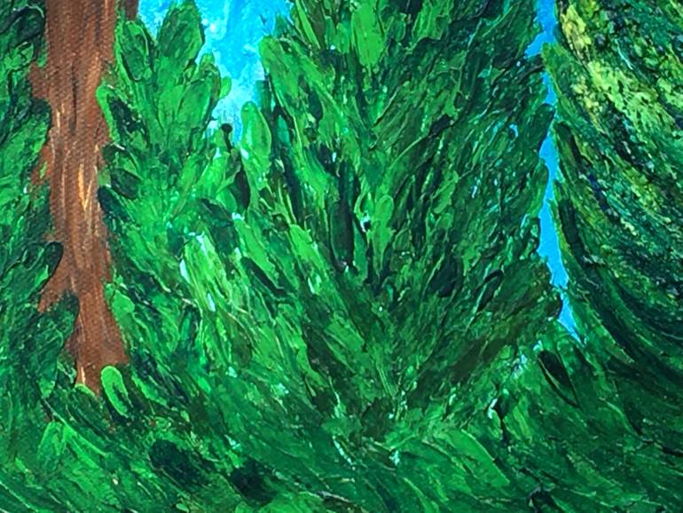 Original Expressionism Landscape Painting by Elisaveta Dobreva